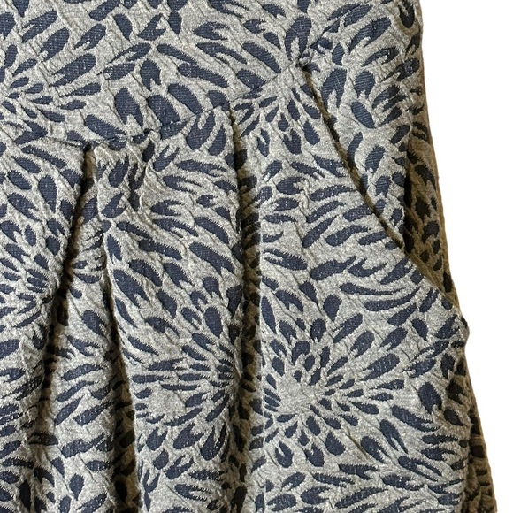 Anthropologie‎ Deletta Floral Caledonia Dress Blue Gray NWT Size Medium - Picture 8 of 15